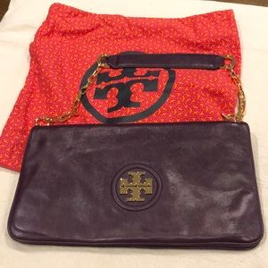 Tory Burch Brand new clutch shoulder bags Purple